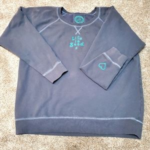 Life is good sz xl women's sweatshirt